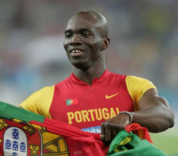100: l’uomo più veloce d’Europa, da dieci anni è il portoghese Francis Obikwelu, con i 9”86 ai Giochi di Atene 2004. Ap
